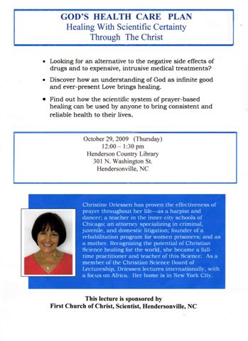 Lecture - Gods Health Care Plan